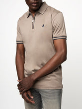 Polo Mens 1/4 Zip Golfer In Camel