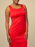 Polo Womens Megan Occasion Dress In Red