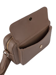 Polo Lyon Camera Bag With Front Pocket Taupe - One Size