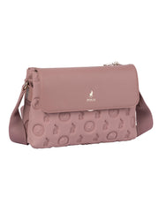 Polo Womens Flapover Multi Sling Bag In Blush