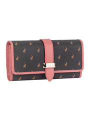 Polo Kelsey Small Trifold Purse In Brown