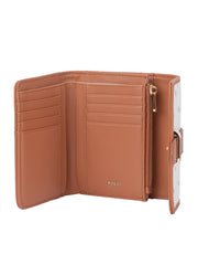 Polo Kelsey Small Medium Trifold Purse In Cream