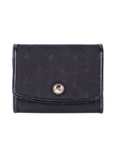 Polo Jacquard Medium Trifold Purse In Black