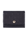 Polo Jacquard Medium Trifold Purse In Black