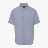 Pringle Barry Short Sleeve Classic Shirt In Mid Blue