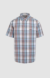 Pringle Mens Isaac Short Sleeve Classic Shirt In Multi