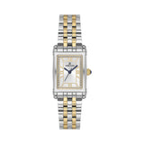 Daniel Klein Womens Rectangular Watch In Silver & Gold