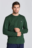 Gant Mens Original Long Sleeve T-Shirt In Green