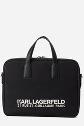 Karl Lagerfeld Briefcase Nylon In Black
