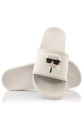 Karl Lagerfeld Mens Kondo Karl Nft Slide Off White