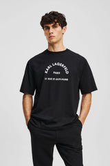 Karl Lagerfeld Mens RSG Relax Fit T-Shirts In Black
