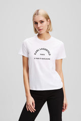 Karl Lagerfeld Womens RSG T-Shirts In White