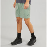 Puma Mens Essential Woven 5'' Shorts In Green Pale