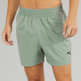 Puma Mens Essential Woven 5'' Shorts In Green Pale