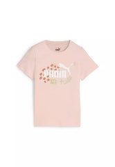 Puma Ess Puma Fc Kids Tee Pink