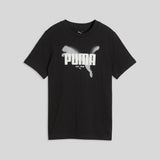 Puma Boys Graphic Puma T-Shirt In Puma Black/White