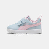 Puma Girls Courtflex V3 V Inf Shoes Grey And Pink
