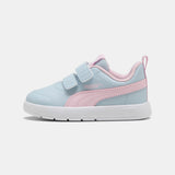 Puma Girls Courtflex V3 V Inf Shoes Grey And Pink