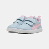 Puma Girls Courtflex V3 V Inf Shoes Grey And Pink