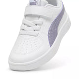 Puma Kids Rickie Ac+ Ps Shoes In White And Plum