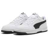 Puma Mens Rebound Slam Lo shoes In White & Black