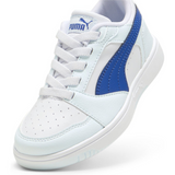 Puma Kids Rebound V6 Lo Ac Ps Shoes In White & Blue
