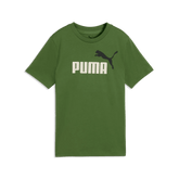 Puma Kids Ess Color No.1 Logo T-Shirt In Green