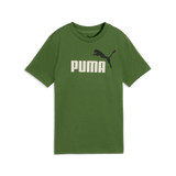 Puma Kids Ess Color No.1 Logo T-Shirt In Green