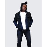 Pure Premium Borso Denim Jacket In Black