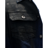 Pure Premium Borso Denim Jacket In Black