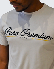 Pure Premium Mens Caroza T-Shirt In Grey