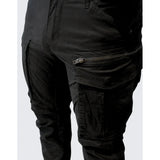 Pure Premium Mens Clint Cargo Pants In Black