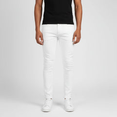 Pure Premium Enzo Skinny Jeans In White