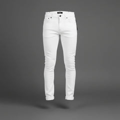 Pure Premium Enzo Skinny Jeans In White