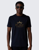 Pure Premium Galaxian Navy T-shirt In Navy
