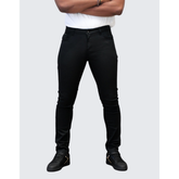 Pure Premium Mens Black Ginetti Wax Jeans