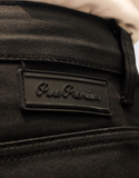 Pure Premium Mens Black Ginetti Wax Jeans