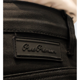 Pure Premium Mens Black Ginetti Wax Jeans