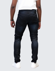 Pure Premium Mens Black Lorenzo Jean Slim