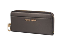 Pierre Cardin Charlie Zip Around Purse In Pewter