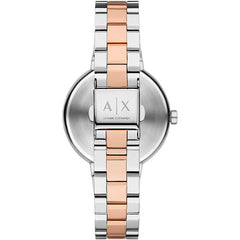 Armani Exchange Womens Jackie Watch In Rose Gold & Silver