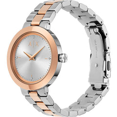 Armani Exchange Womens Jackie Watch In Rose Gold & Silver