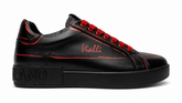 Vialli Mens Rafah Sneakers In Black & Red