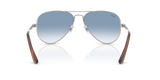 Ray-Ban Blue Lens Sunglasses For Men In Silver