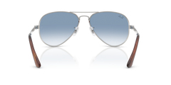 Ray-Ban Blue Lens Sunglasses For Men In Silver