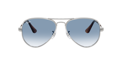Ray-Ban Blue Lens Sunglasses For Men In Silver