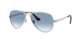 Ray-Ban Blue Lens Sunglasses For Men In Silver