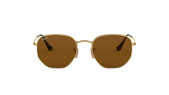 Ray-Ban Brown Lens Sunglasses For Men In Gold