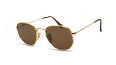 Ray-Ban Brown Lens Sunglasses For Men In Gold