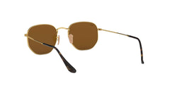 Ray-Ban Brown Lens Sunglasses For Men In Gold